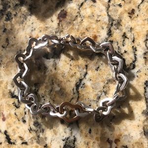 Tiffany heart link bracelet